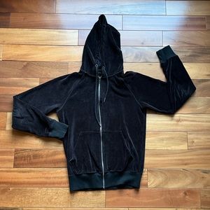 VELVET black zip up sweater